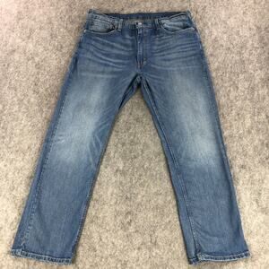 Levis 559 Jeans Men 38x32 (Actual 38x30) Blue Relaxed Straight Mid Rise Med Wash